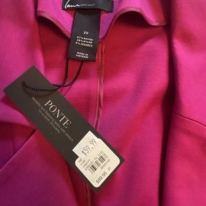BNWT Ponte knit moto blazer Lane Bryant 20